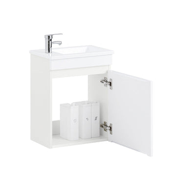 Narrow Sink Cabinet - Badkamerkast - Wandkast - Ruimtebesparend ontwerp - Krasbestendig - 41x52x25cm