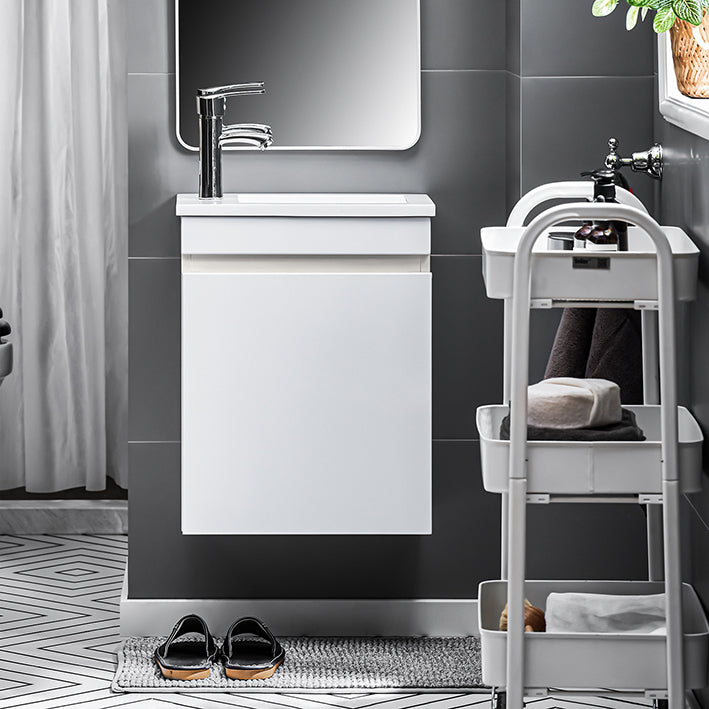 Narrow Sink Cabinet - Badkamerkast - Wandkast - Ruimtebesparend ontwerp - Krasbestendig - 41x52x25cm
