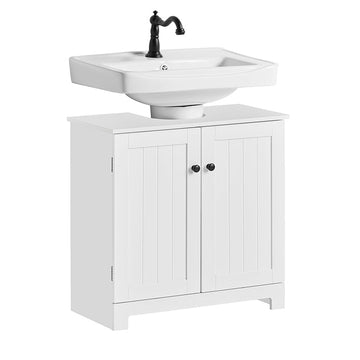 Sink Base Cabinet - Badkamerijdelheid - Opbergkast - Magnetische vergrendeling - Verstelbare plank - MDF-constructie - 60 cm x 60 cm x 30 cm