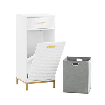 Verborgen Wasmand - Verborgen Wasmand - Verwijderbare Bak - Esthetische Oplossing - 40x95x40cm