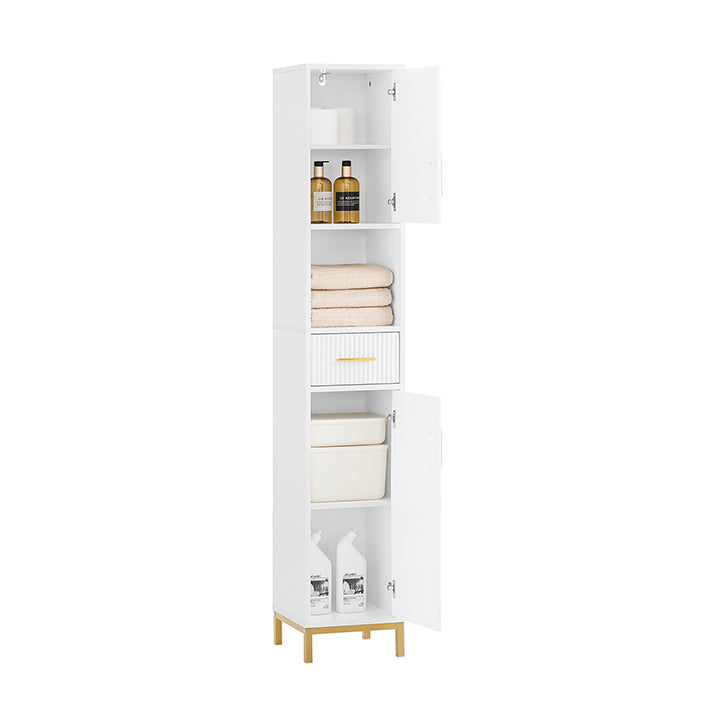 Hoge Kast - Badkameropslag - Slanke Organisator - Elegant Design - 30x170x30cm