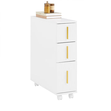 Niche Rolling Storage Cart - Slim Cart - Mobiele Organizer - Ruimtebesparend - 3 Laden - 20x70x60cm