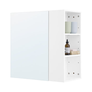 Badkamer Wandkast - Spiegeldeur - Opbergkast - Ruimtebesparend - 57x61x30cm