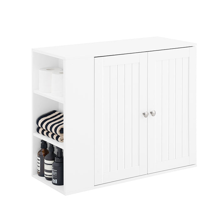 Badkamer Wandkast - Medicijnkastje - Opbergmeubel - MDF Materiaal - Organiseert Cosmetica - 75cm x 60cm x 30cm