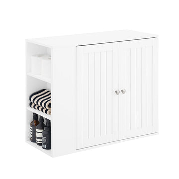 Badkamer Wandkast - Medicijnkastje - Opbergmeubel - MDF Materiaal - Organiseert Cosmetica - 75cm x 60cm x 30cm