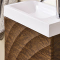 Narrow Spoelbakkast - Compact Vanity - Slank Badkamermeubel - Ruime Opbergruimte - 40x56x22cm, MDF & Keramiek