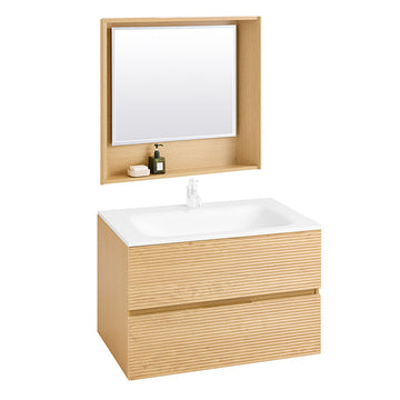 Narrow Sink Cabinet - Badkameropbergmeubel - Wastafelkast - Grote opbergruimte - 80x52x50cm