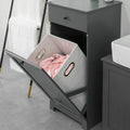 Badkamer Wasmand Was- Kast Badkamer Opbergkast - Kast met Lade