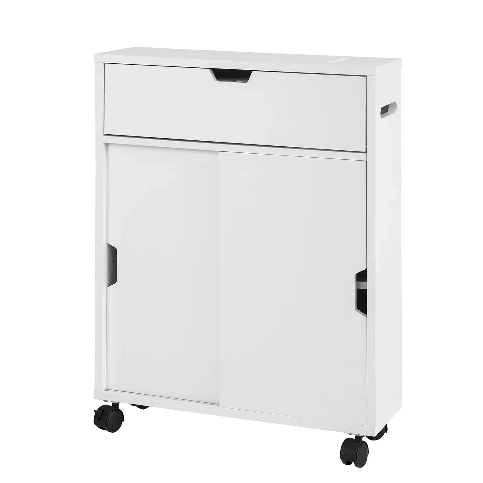 Badkamerkast Opbergplank op Wielen - Badkamer Toiletpapier Opbergkast