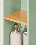 Ceder Badkamerkast - Opbergoplossing - Badkamerorganizer - Verstelbare Planken - Kantelbestendig - 20x180x20cm