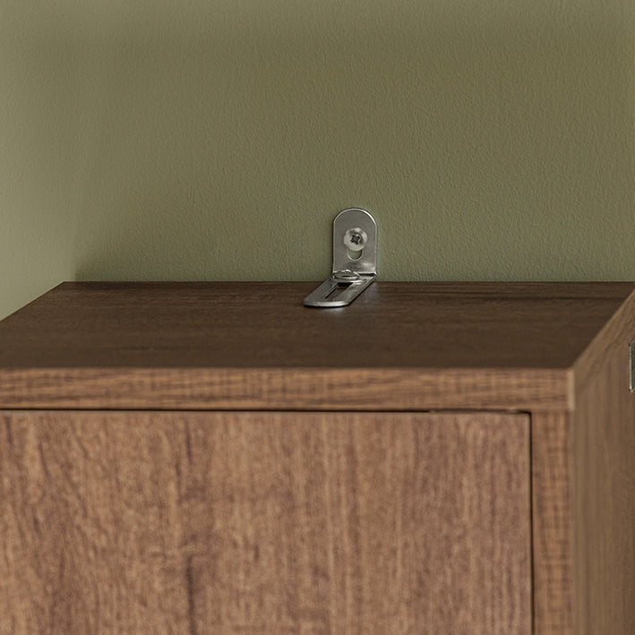 Hoge Badkamerkast - Opbergorganisator - Vrijstaande Plank - Vintage Design - Verstelbare Planken - Tipbestendig - Antislipvoeten - 20 cm x 180 cm x 20 cm