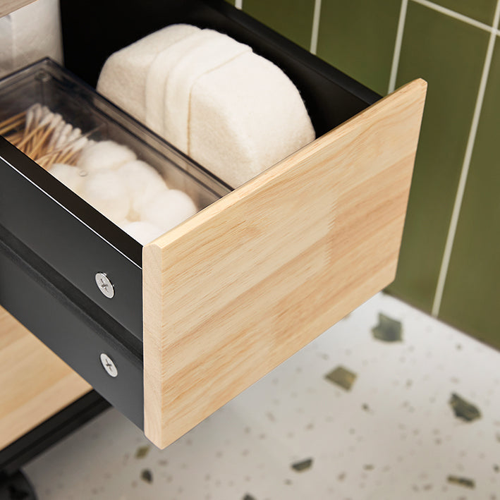 Rolling Storage Cart - Mobiele opbergorganisator - Smalle ruimtewagen - Veelzijdige opslag - 24 cm x 82 cm x 65 cm