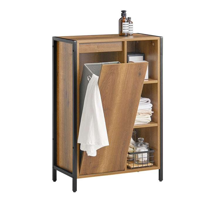 Linnenkast met Waszakken - Wasverzamelaar - Wasmand - Fleecemand - Eenvoudige montage - Stelpoten voor de vloer - 60 cm x 90 cm x 30 cm