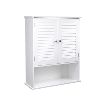 Badkamerkast met opbergruimte - wit MDF - 60x20x70 cm