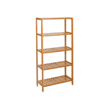 Bamboe Badkamerrek Hoekrek 5 Planken 60 x 130 x 26 cm