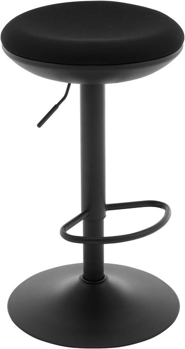 Verstelbare draaibare barkruk met voetensteun en metalen onderstel | 41x41x64-85 cm