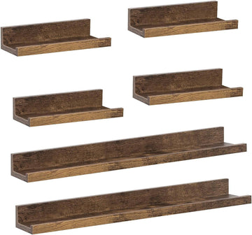 6-delige fotoplank wandplank met verhoogde voorkant
