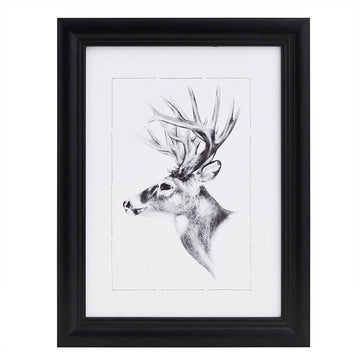 Houten fotolijst met glazen plaat | Zwart | 50x70 cm