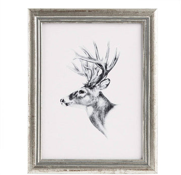 Fotolijst hout met glazen plaat voor fotogalerij | Zilver | 40x50 cm
