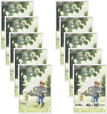 10-delige fotolijstset met passe-partout | Wit | 40x60 cm