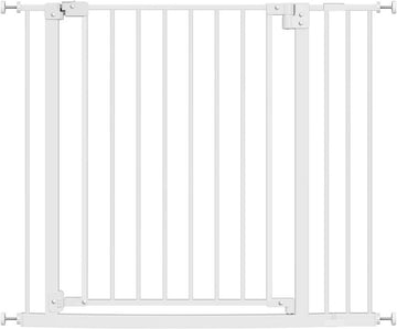 Metalen traphekje met 10 cm verlenging 75-97 cm | Wit | 75-97x2,5x76 cm