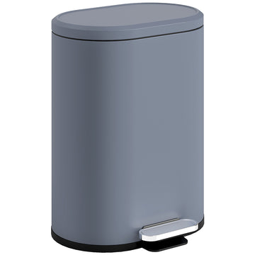 Keuken prullenbak 30L met pedaal en soft-close | Kleur: Grijs | Afmetingen: 31x36,5x61 cm