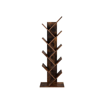 Boomvormige boekenkast - 8 vakken - spaanplaat - stabiel - 50 x 25 x 141,5 cm