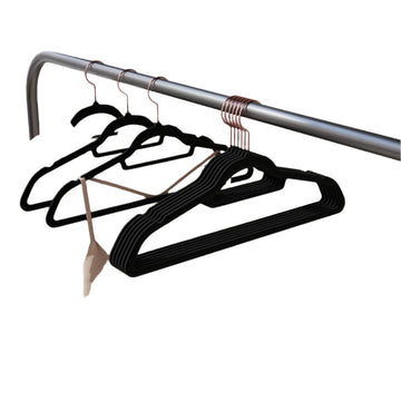 Fluwelen kledinghangers set van 30 - ruimtebesparend - 45 x 0,6 x 23,5 cm