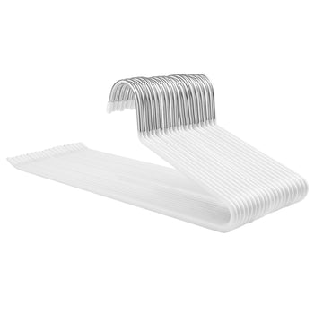 Kledinghangers 20-delige set met open uiteinde | Wit