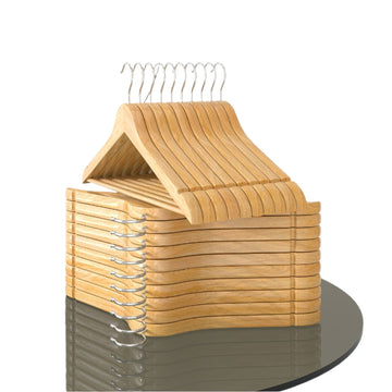Houten kledinghangers 20-delige set – 44,5 x 23 x 1,2 cm