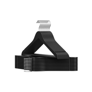 20-delige kledinghangerset - beukenhout en staal - zwaar belastbaar - 43 cm