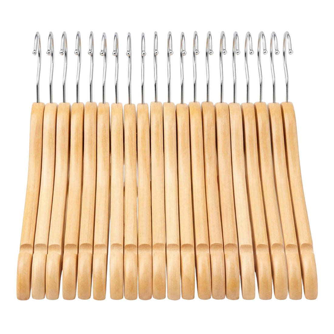 20-delige Kinderkleerhangers van Ahornhout | Naturel