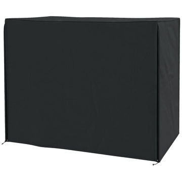 Schommelstoel beschermhoes - Tuinschommel | Kleur: Zwart | Afmetingen: 125x220x172 cm