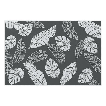 Omkeerbaar buitenkleed - outdoor vloerkleed | Kleur: Grijs en wit | Afmetingen: 274x182x0.3 cm