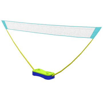 Badminton- en volleybalnet 3-delige set | Kleur: Zwart+Blauw+Groen | Afmetingen: 22.4x400x155 cm