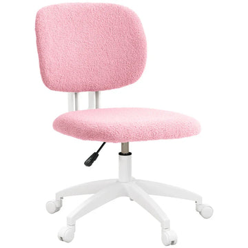 Roze bureaustoel zonder armleuningen | Kleur: Roze | Afmetingen: 53x48x80-90 cm