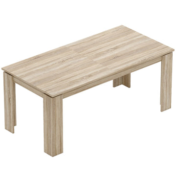 Uitschuifbare eettafel 6-10 personen | Kleur: Bruin | Afmetingen: 90x180x76.6 cm