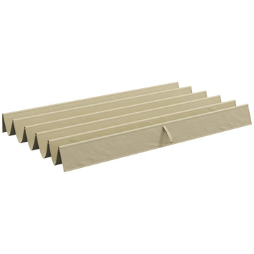 Vervangend dak voor 3x3 m pergola - Bruin polyester | Kleur: Bruin