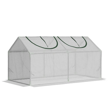 Mini-kas - Broeikas voor planten | Kleur: Wit | Afmetingen: 60x120x60 cm