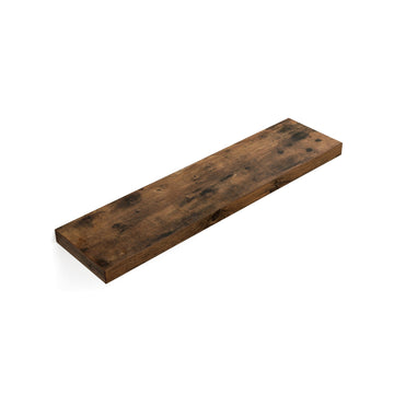 Zwevende wandplank rustiek bruin - MDF - 80 x 20 x 3,8 cm