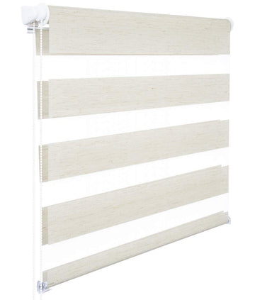 Duo rolgordijn houtlook | Beuken | 50x150 cm