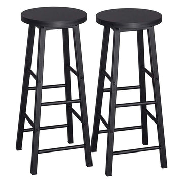 Bistrobarhockers 2-delige set | Zwart