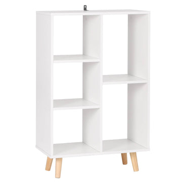 Boekenkast kubusrek met 5 vakken | Wit | 60x30x95 cm