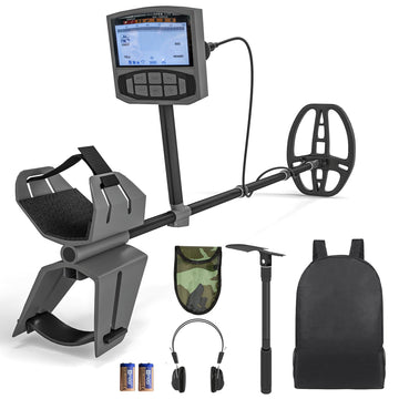 Metaaldetector 5 standen, waterdicht met lcd-scherm | Kleur: Grijs | Afmetingen: 21x28x48-130 cm