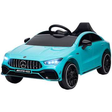 Mercedes-AMG CLA 45 elektrische kinderauto | Kleur: Lichtblauw | Afmetingen: 61x110x45 cm