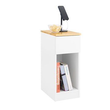 Nachtkastje - Nachtkastje - Bijzettafel - Stabiliteit & Opbergruimte - 25x60x40cm - Organiseren & Beschermen Vloeren