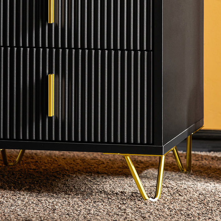 Nachtkastje - Nachtkastje - Bijzettafel - Organiseer dingen - 40 cm x 63 cm x 40 cm, PB(E1), MDF(E1), metaal - Elegant modern design