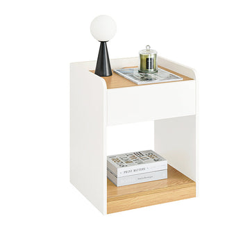Nachtkastje - Nachtkastje - Slaapkamerorganizer - Verbetert de privacy - 45x55x40cm - PB- en MDF-materiaal - Handige oplaadfunctie