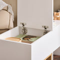 Mobiele archiefkast - Opbergmeubel - Organizer - Moeiteloze mobiliteit - 30x61x70cm - PB/MDF - Lade en deur, natuurlijke boekenplank