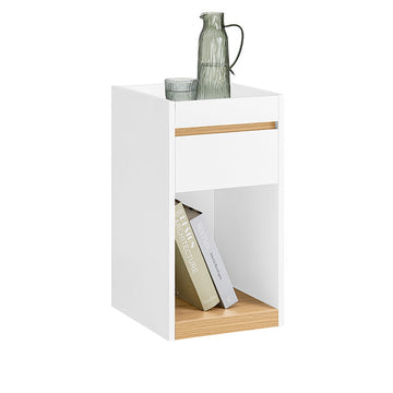 Nachtkastje - Nachtkastje - Bijzettafel - Privacyfunctie - 30x55x35cm - Duurzame stabiliteit met voetzolen